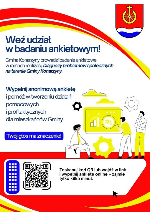 Gmina Konarzyny pyta mieszkańców o problemy społeczne – wypełnij ankietę