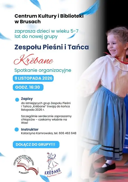 Zespół Pieśni i Tańca „Krëbane” zaprasza na nabór – nowa grupa dla dzieci 5–7 lat