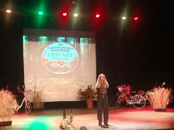 Chojniccy uczniowie z wyróżnieniami w Powiatowym Konkursie Recytatorskim EKO-ART 2026