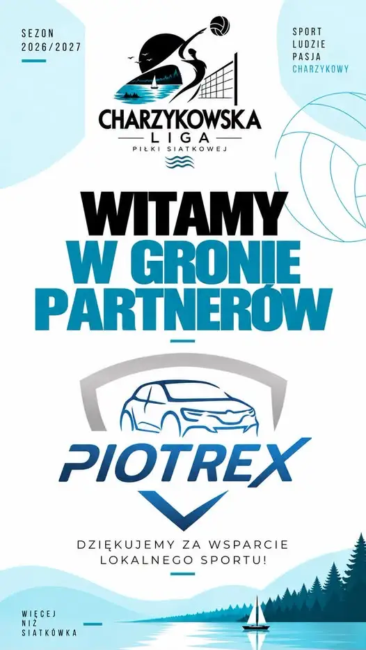 PIOTREX z Chojnic partnerem Charzykowskiej Ligi Piłki Siatkowej