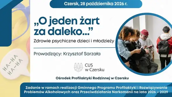 Czersk: szkolenie o zdrowiu psychicznym młodzieży przyciągnęło 60 specjalistów
